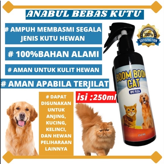 Obat Anti Kutu Kucing Anjing Kelinci Anabul Pembasmi Kutu Kucing Anjing Aman Ampuh Anti Flea BYE FLEA REMOVER