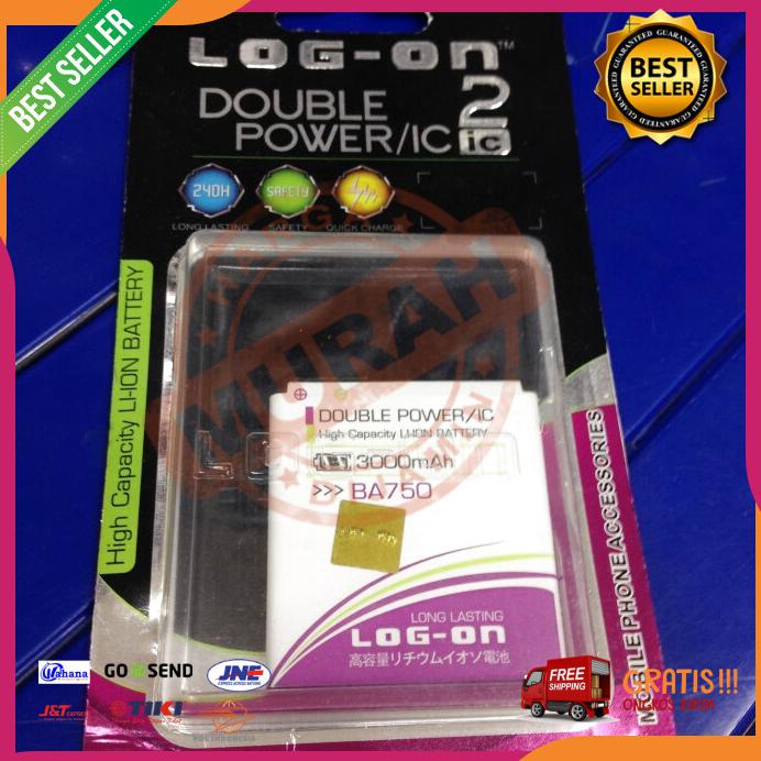 Acc Hp Baterai Double Power Log On Sony Ericson Xperia Ba750 3000Mah