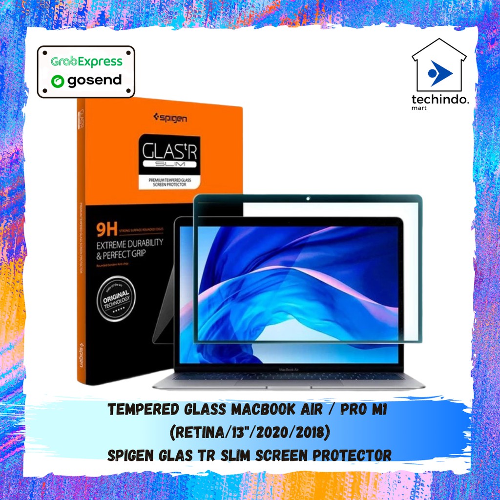 Tempered Glass Macbook Air / Pro M1/ Retina / 13" / 2018 / 2020 Spigen Glas tR SLIM Screen Protector