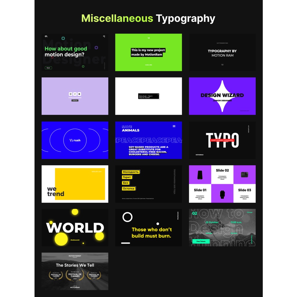 AtomX - Just Typography Pack - After Effect (Extension)