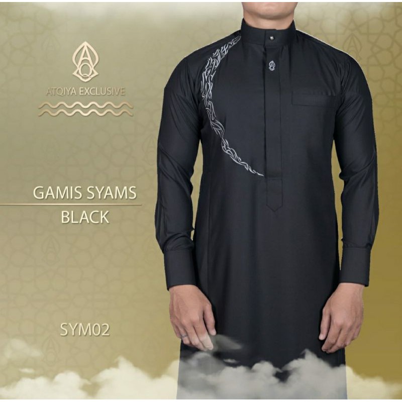 Yang Terbaruu Dari Atqiya / Gamis Syams / Baru hadir / Gamis motif bordir
