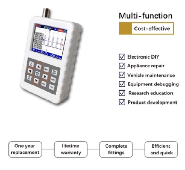 DSO Pro Hanheld Mini Portable Digital Oscilloscope 5M Bandwith 20MSsps P6020 BNC Standard Probe