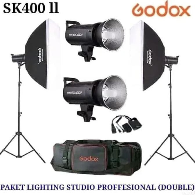 TERLARIS-PRODUK PAKET LAMPU STUDIO GODOX SK400II FREE STANDAR REFLECTOR PRODUK BARU