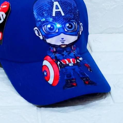 ➴ Topi anak led capten amerika ♢