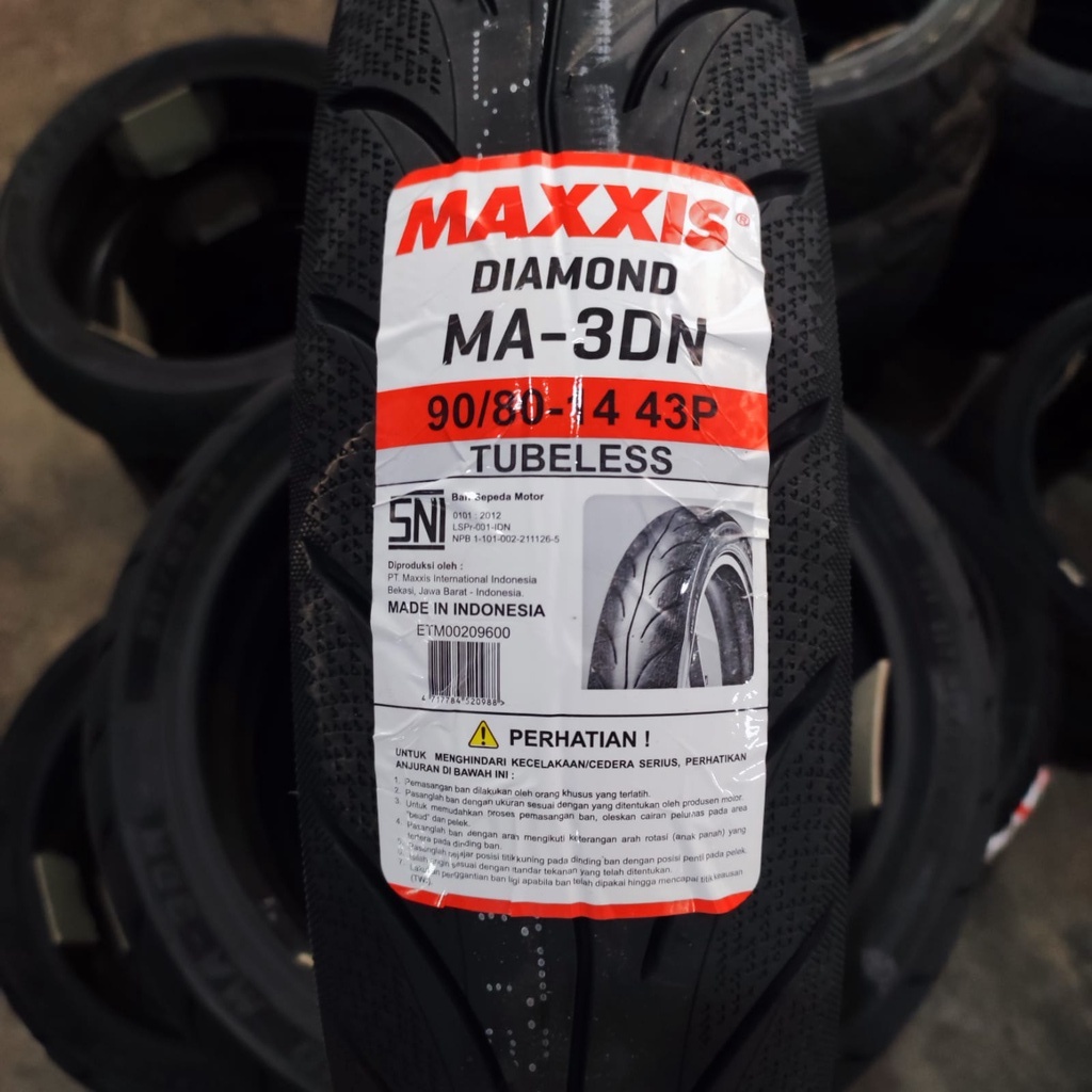 Ban motor matic Maxxis Diamond MA 3DN 90 80 14 mio beat vario tubeless