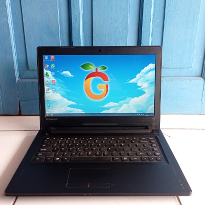 Lenovo Ideapad 300-14IBR Hitam Slim RAM 4GB SSD 128GB Intel Celeron N3050 Bluetooth Laptop Second