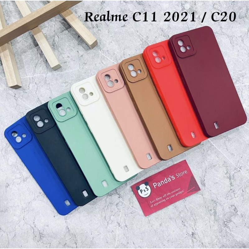 Softcase Pro Camera Realme C20 / C11 2021 Candy Case Full Color 3D Silikon TPU