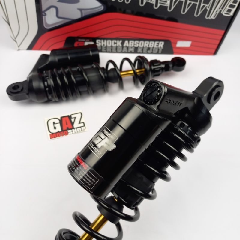 Shock Tabung Ride IT GP 280mm 320mm 340mm 360mm Black As Gold skok belakang GP Series Hitam Gold Series