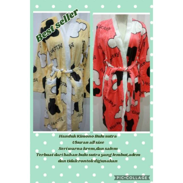 [PREMIUM]HANDUK KIMONO IMPORT/HANDUK KIMONO BULU SUTRA/HANDUK KIMONO DEWASA