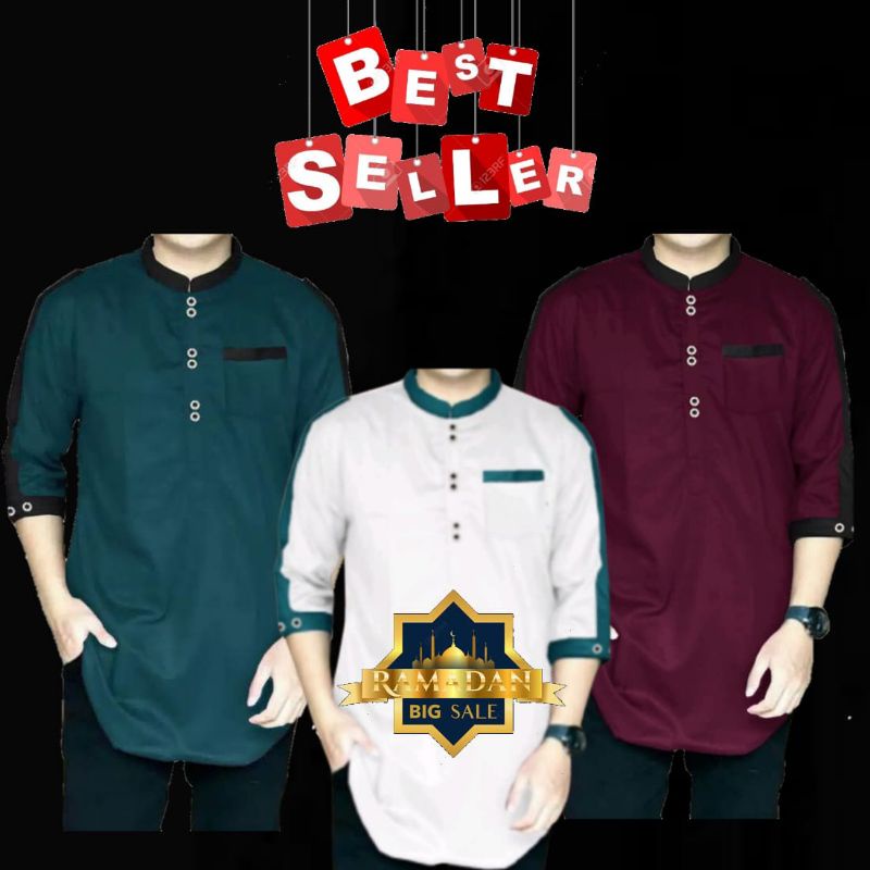 KOKO ZAKA Baju Koko Qurta Pria,Baju Koko Pria Terbaru,Termurah&Terlaris