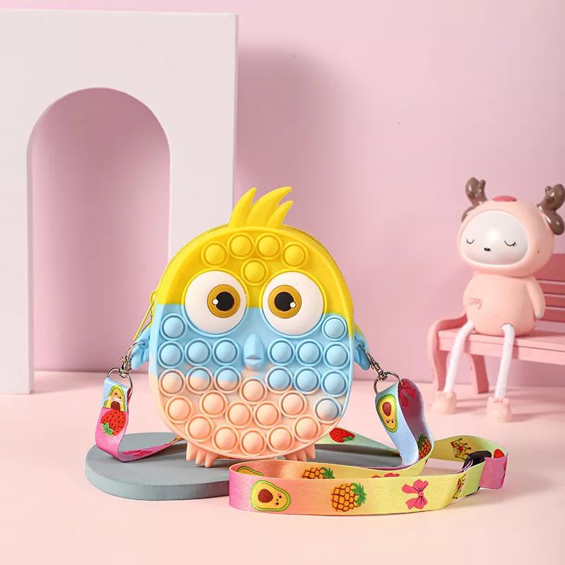 Tas Pop It Owl LED