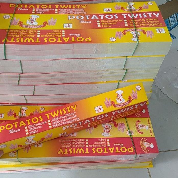 

New! KEMASAN KENTANG ULIR KENTANG TORNADO | KENTANG SPIRAL | ISI 100 | KOTAK KENTANG | KENTANG GORENG | PEMBUNGKUS KENTANG