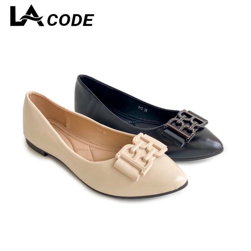 Lacode Sepatu Pansus Cewek Flat Shoes Wanita Slip-On Import