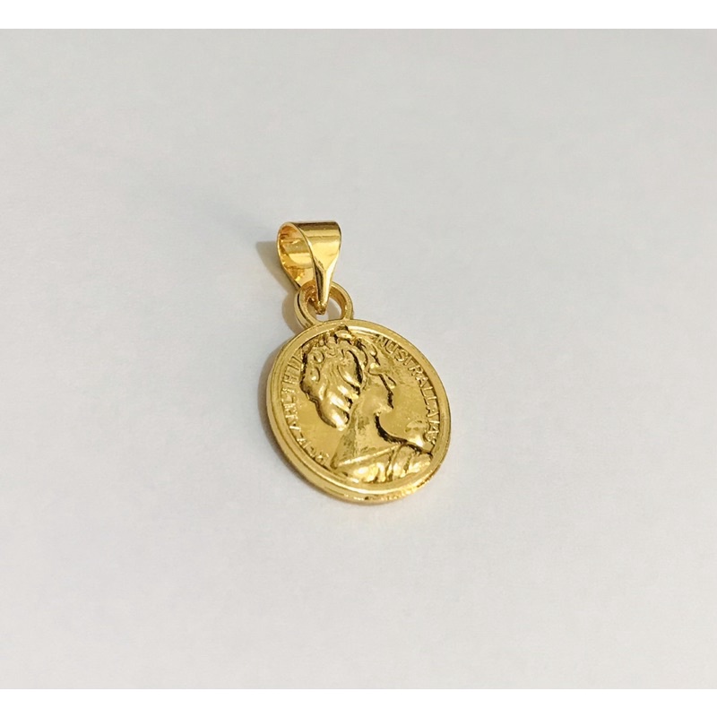 Liontin Mini Koin Caesar Titanium 24K