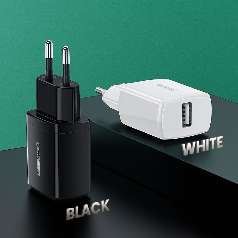 UGREEN Kepala Charger USB 10W 5V 2.1A Untuk Iphone 7 8 X Ipad