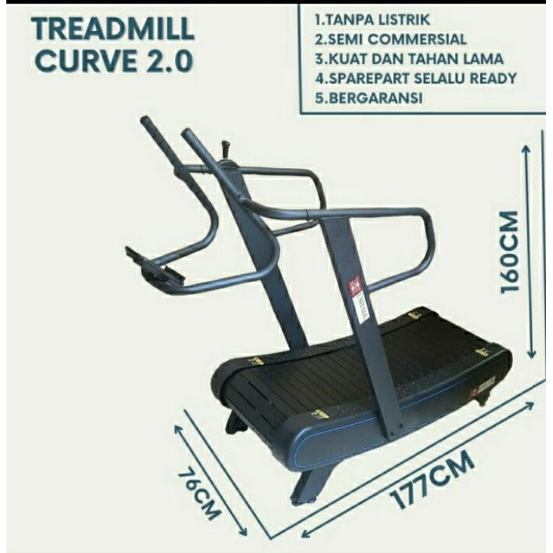TREADMILL MANUAL COMMERCIAL CURVE