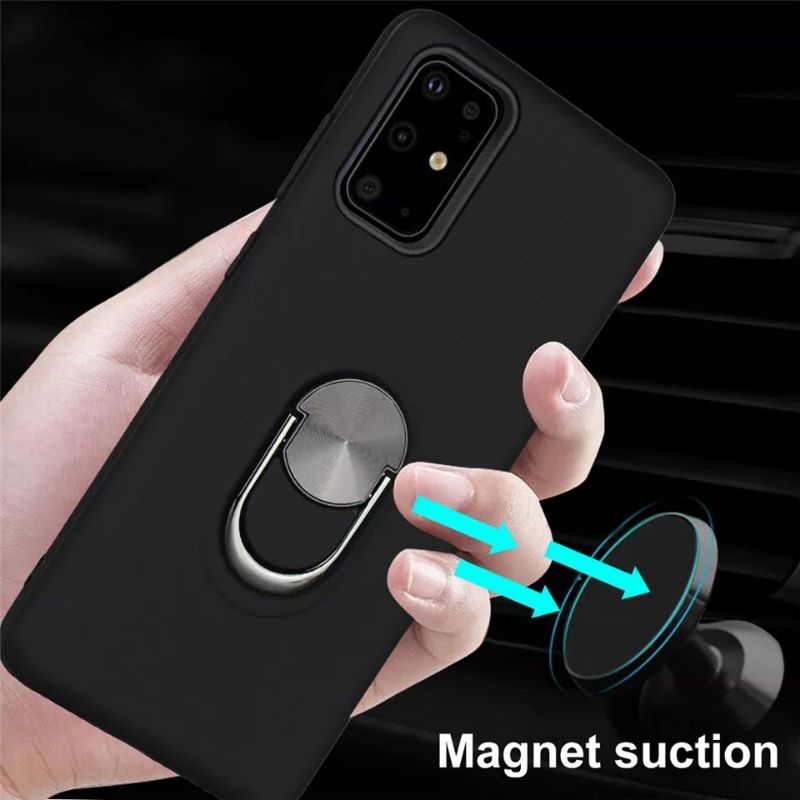 Hardcase overseas iphone 11 pro max shell ring putar kick stand magnetic