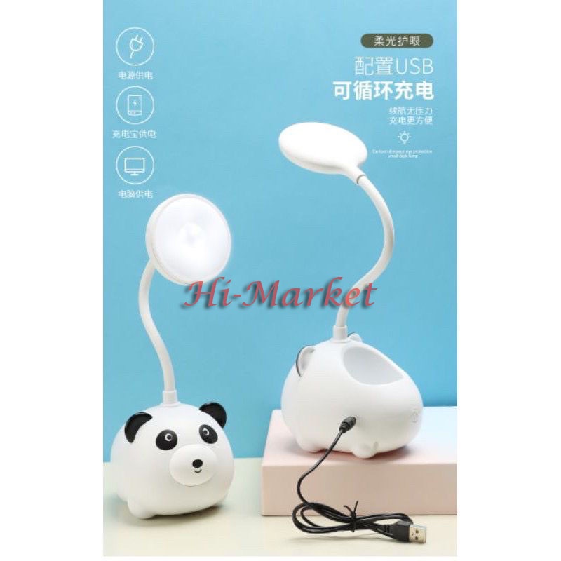 LAMPU LED MEJA/ LAMPU MEJA PANDA LED/ LAMPU MEJA BELAJAR