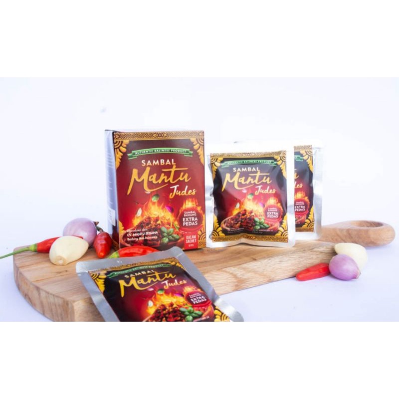 

Sambal Bawang Mantu Judes Ekstra Pedas Saset Praktis 10 gr