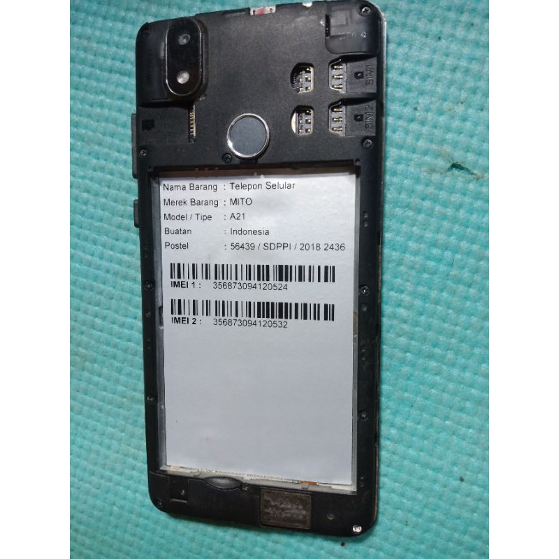 Mesin hp mito A21 hidup