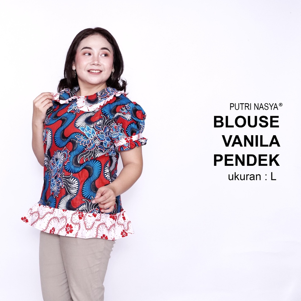 Blouse Batik Big Size Wanita Kantor/ Atasan Batik Kerja Jumbo LD 140 / Pakaian Atasan Wanita Model Blus Jumbo Seragam Kerja Batik / Pakaian Kekinian L-XL-2L-3L-4L-5L-6L-7L Model Terbaru Atasan Big