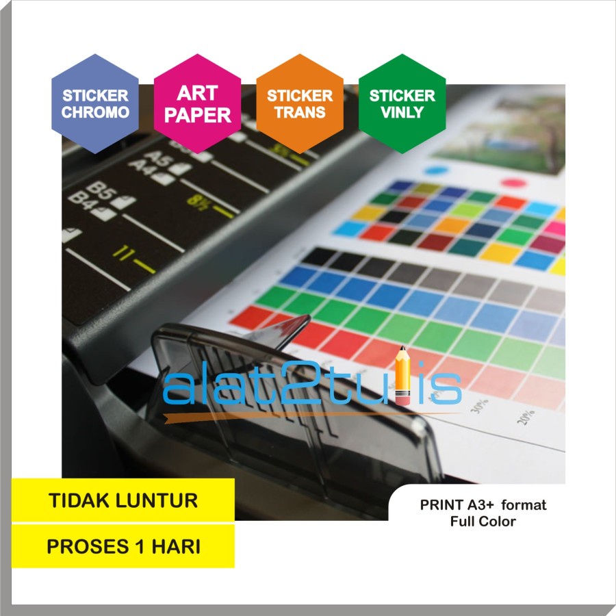 Jual Print A3 + Warna Cetak | Brosur | Sticker | Label | Gambar ...