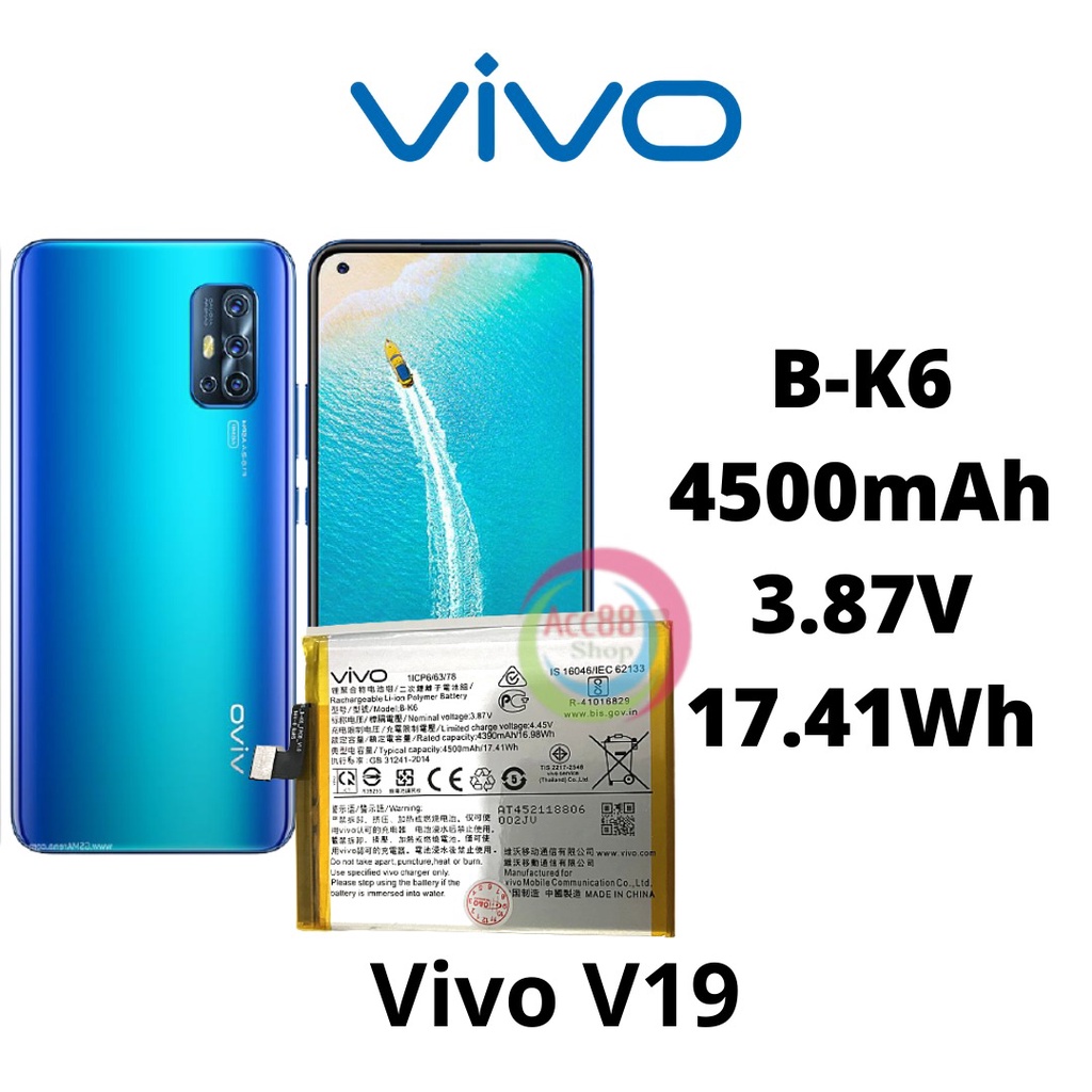 Batre Baterai Battery Original Vivo V19 B-K6