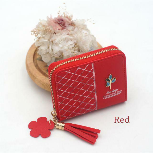 OCHOT DOMPET HIKAMA MINI#DOMPET WANITA MURAH#DOMPET  MAHIKA  KIRANA STUFF TERMURA SIMPLE KEKINIAN-Merah