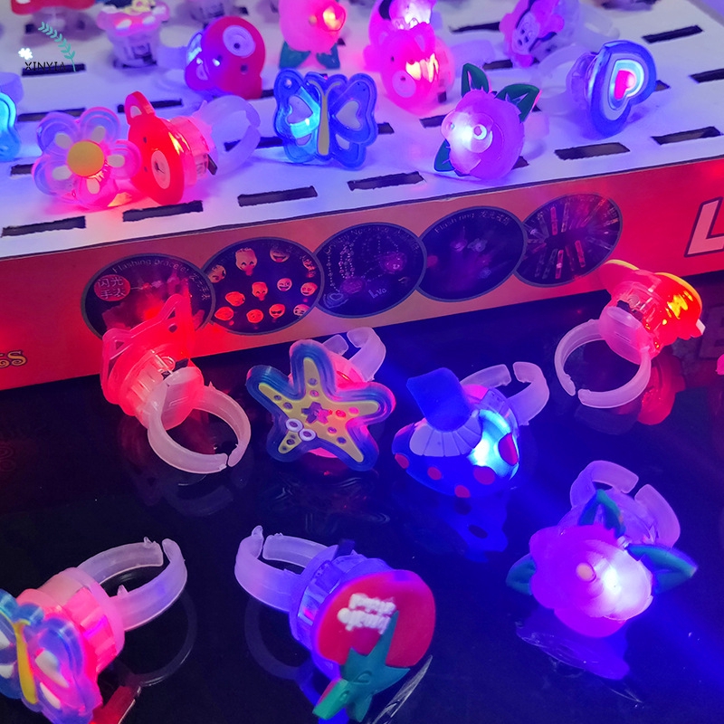 Led Cincin Dengan Lampu LED Motif Kartun Untuk Pesta