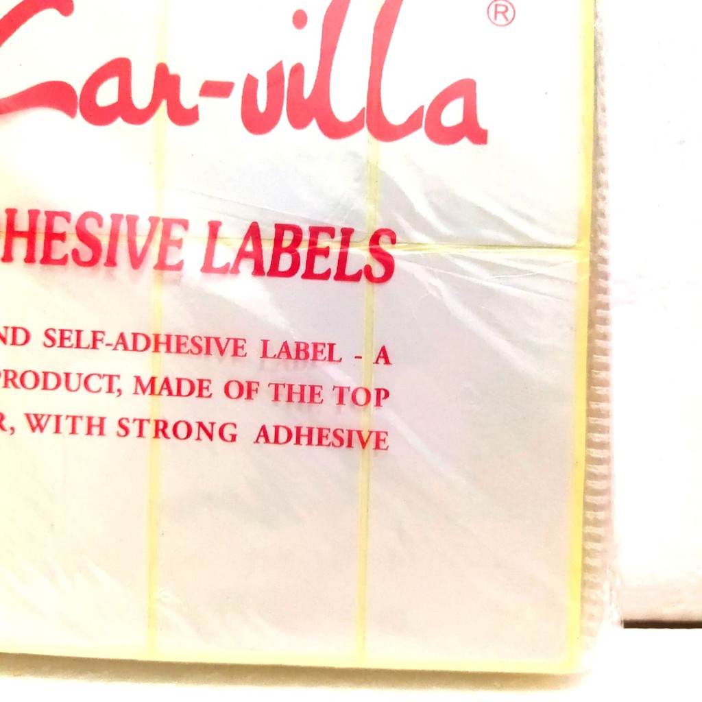 

Label Harga / Label Undangan Carvilla 121 Polos isi 7