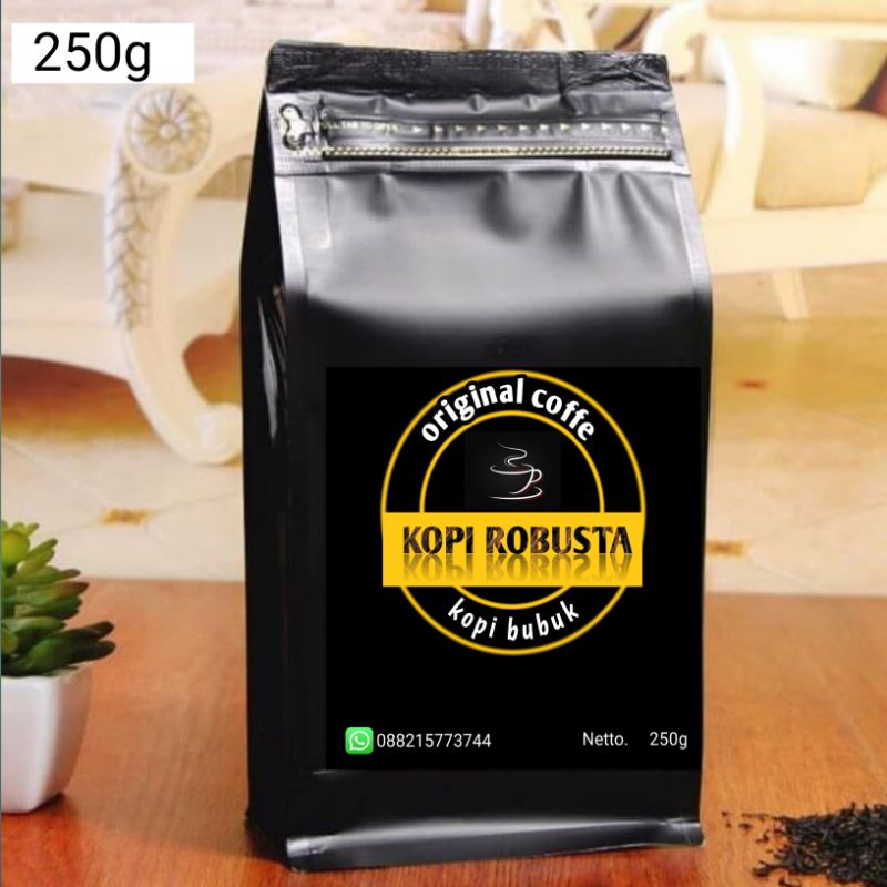 

Kopi robusta temanggung java 200 Gram ( Bubuk ) / Kafein Specialty robusta