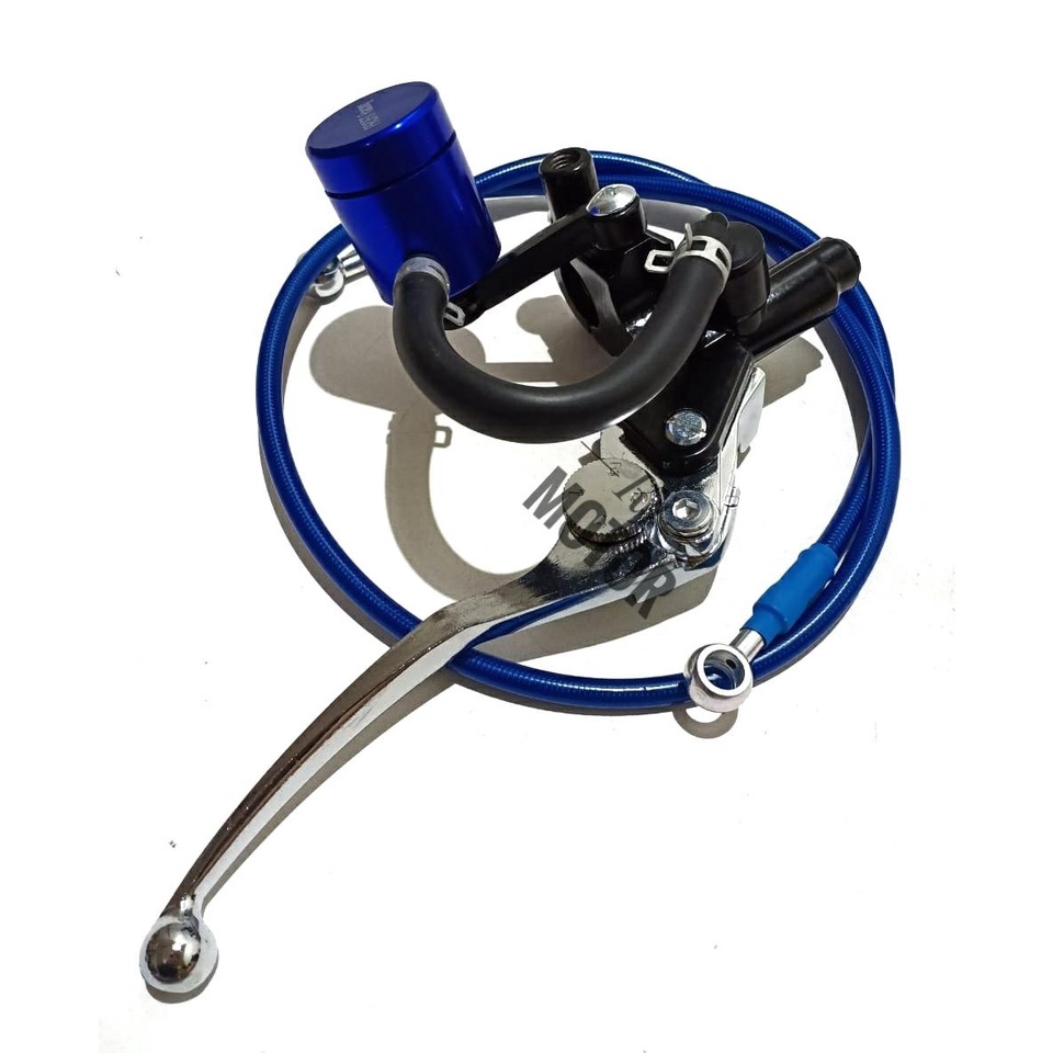 ✗▤master rem kanan plus selang rem depan variasi BLUE semua motor matic bebek sports handle kanan ta