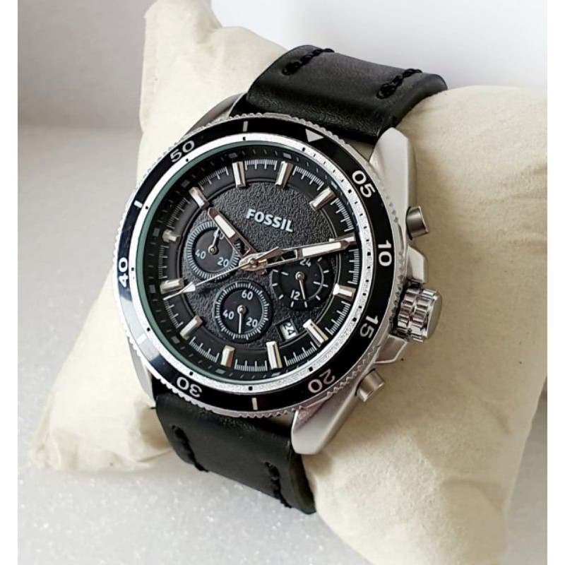 JAM TANGAN F.SS 8425 CHRONO KULIT SEMI SUPER