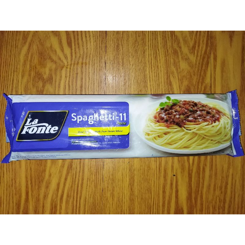 

Terlaris! spaghetti la fonte pasta bolognaise oglio olio 450 gram mie