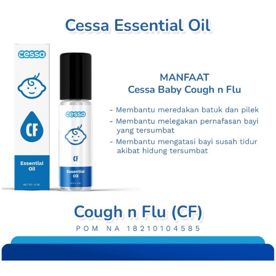 Cessa Essential Oil - Cough and Flu | Pereda Batuk &amp; Pilek Bayi / Anak