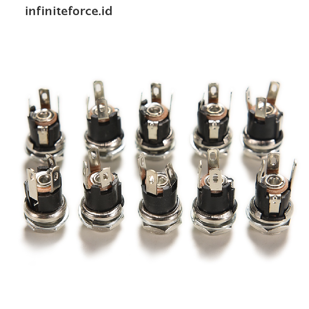 (Infiniteforce.Id) 10pcs Soket Jack Power Supply Dc Female 5.5mm X 5.5mm