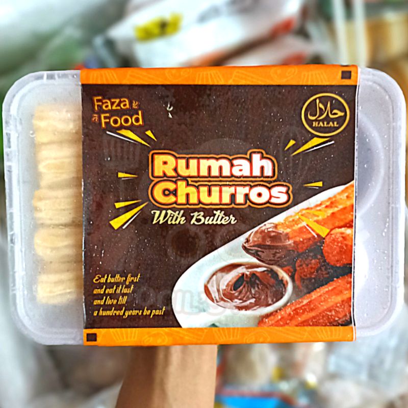 Faza Food Rumah Churros Rasa Coklat Dengan Butter/Rumah Churros Faza Food/Rumah Churros Coklat Faza 