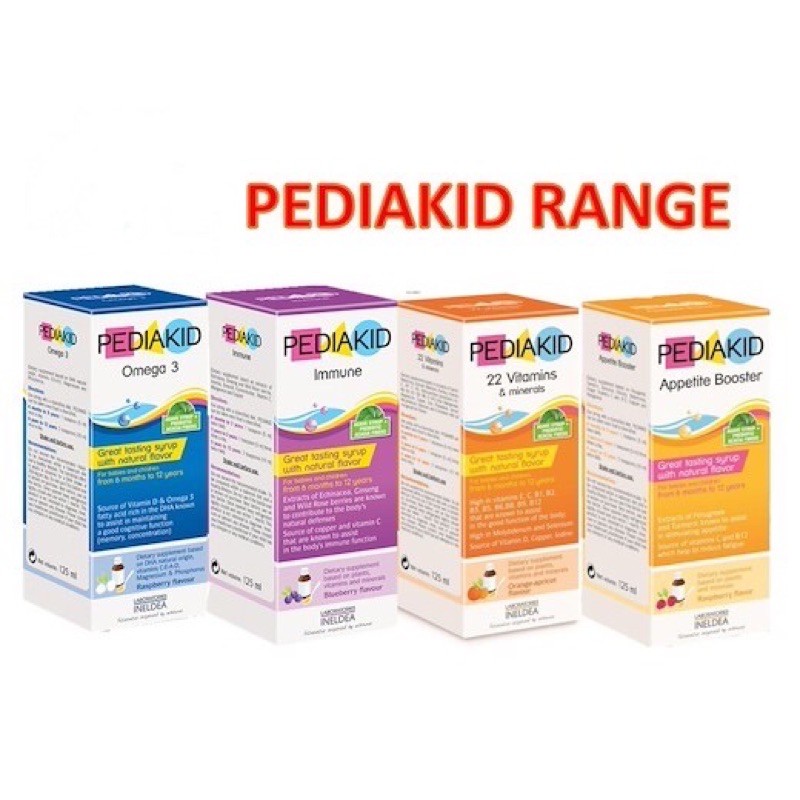 Pediakid appetite booster vitamin anak penambah nafsu makan anak weight gain syrup 125ml