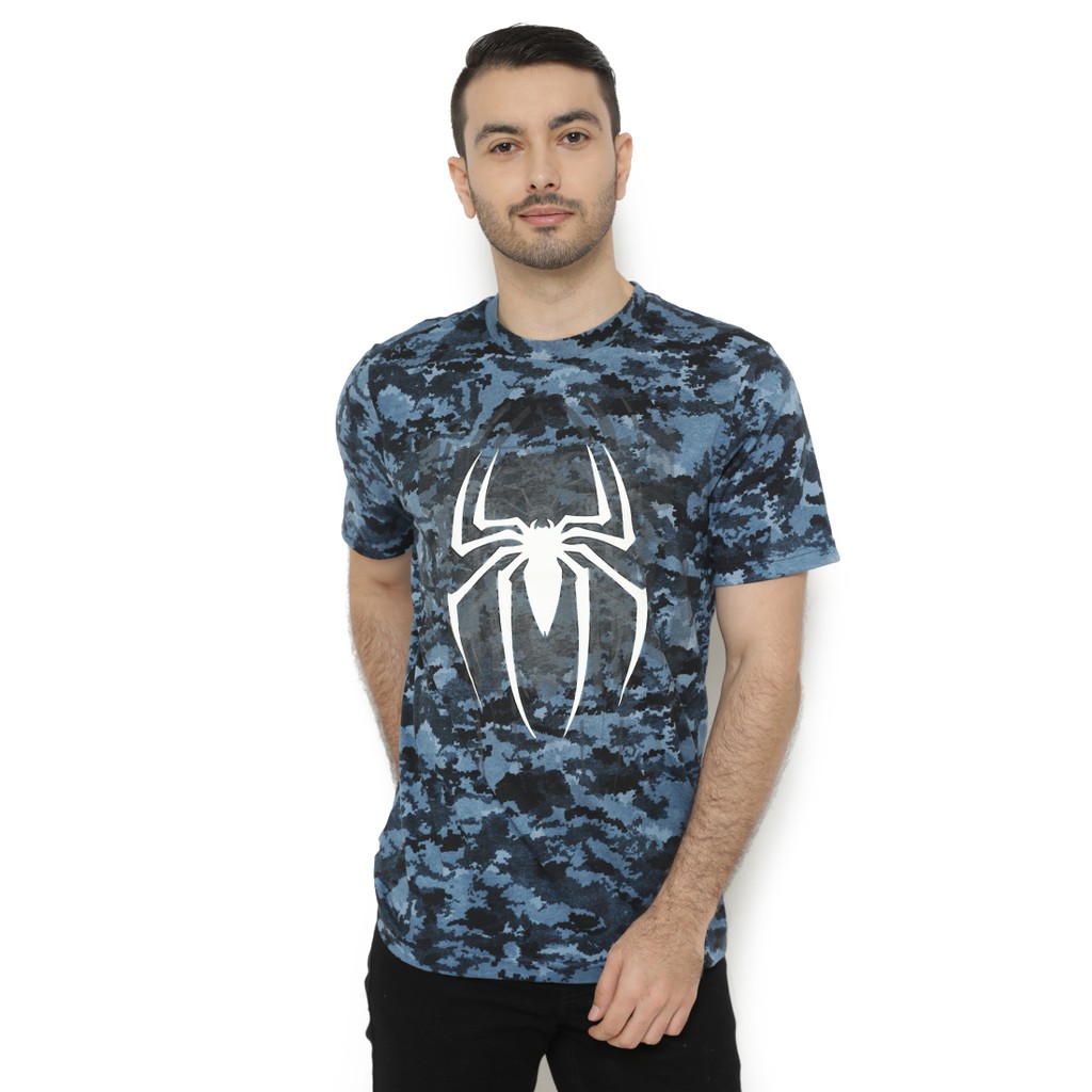 Azura Kaos Pria Lengan Pendek Spid Evolution Shadow Denim Blue