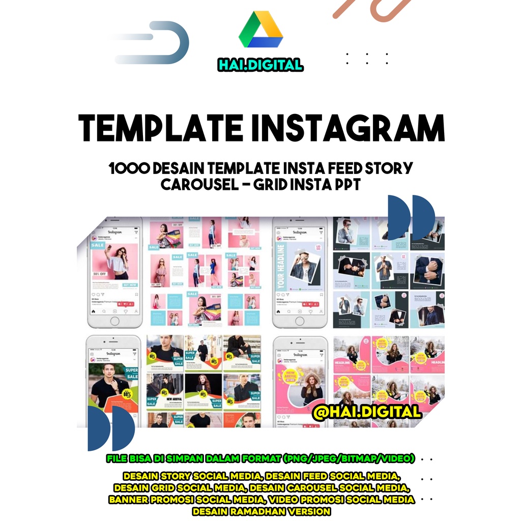 1000 Desain Template Instagram Feed Story Template Carousel Template Grid Instagram Powerpoint