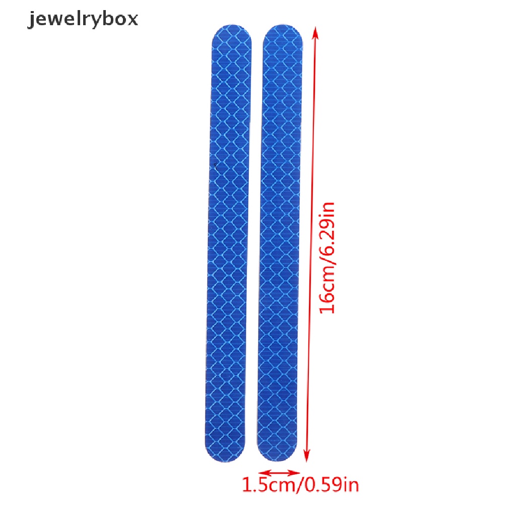 2pcs Stiker Reflektif Untuk Kaca Spion Mobil