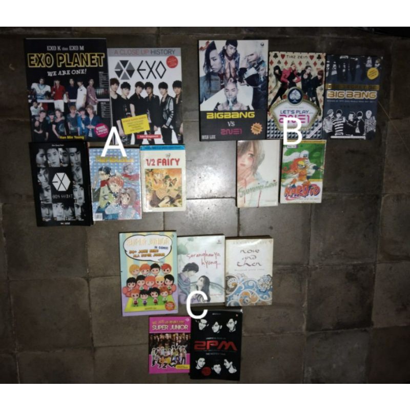 GIVEAWAY PRELOVED BUKU NOVEL/KOMIK/KPOP