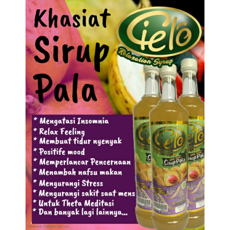 

minuman SIRUP PALA CIELO 630ml sehat & brkhasiat khas bogor