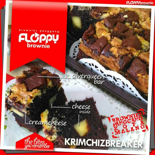 

KRIMCHIZBREAKER floppybrownie - Brownies Panggang Creamcheese Silverqueen + Keju Cheddar