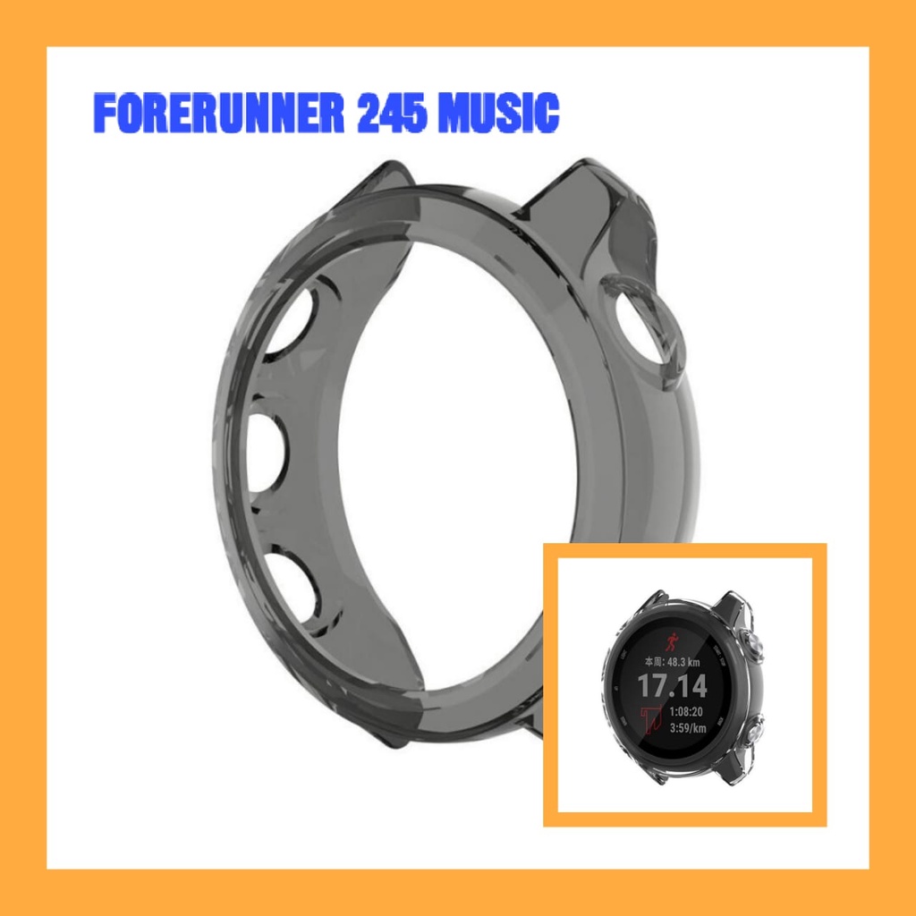 BUMPER FORERUNNER 245 CASE WATCH - PROTECTOR TPU SOFT - FOR GARMIN FORERUNNER 245MUSIC