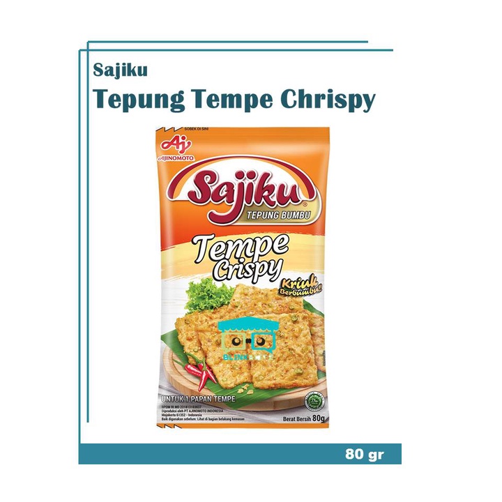 Sajiku Bumbu Tempe Crispy Goreng 80 gr Kriuk Masak