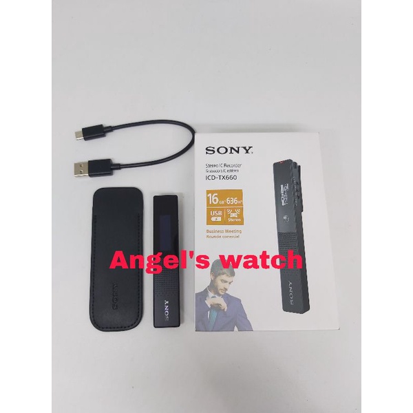 ANGELSWATCH Alat perekam suara voice recorder sony ICD-TX660 Original TX660 ALAT PEREKAM SUARA