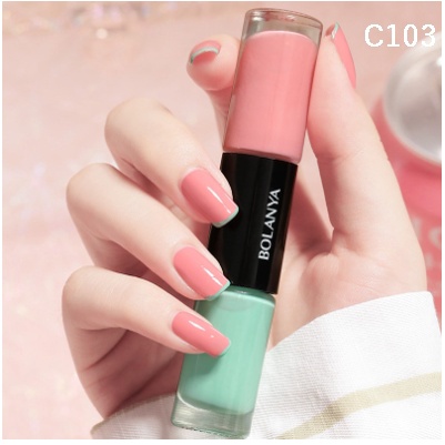 Kutek Merk Bolanya 2IN1 NON PEEL OFF NAIL POLISH/cat kuku/muslimah Gel Nail viral viral