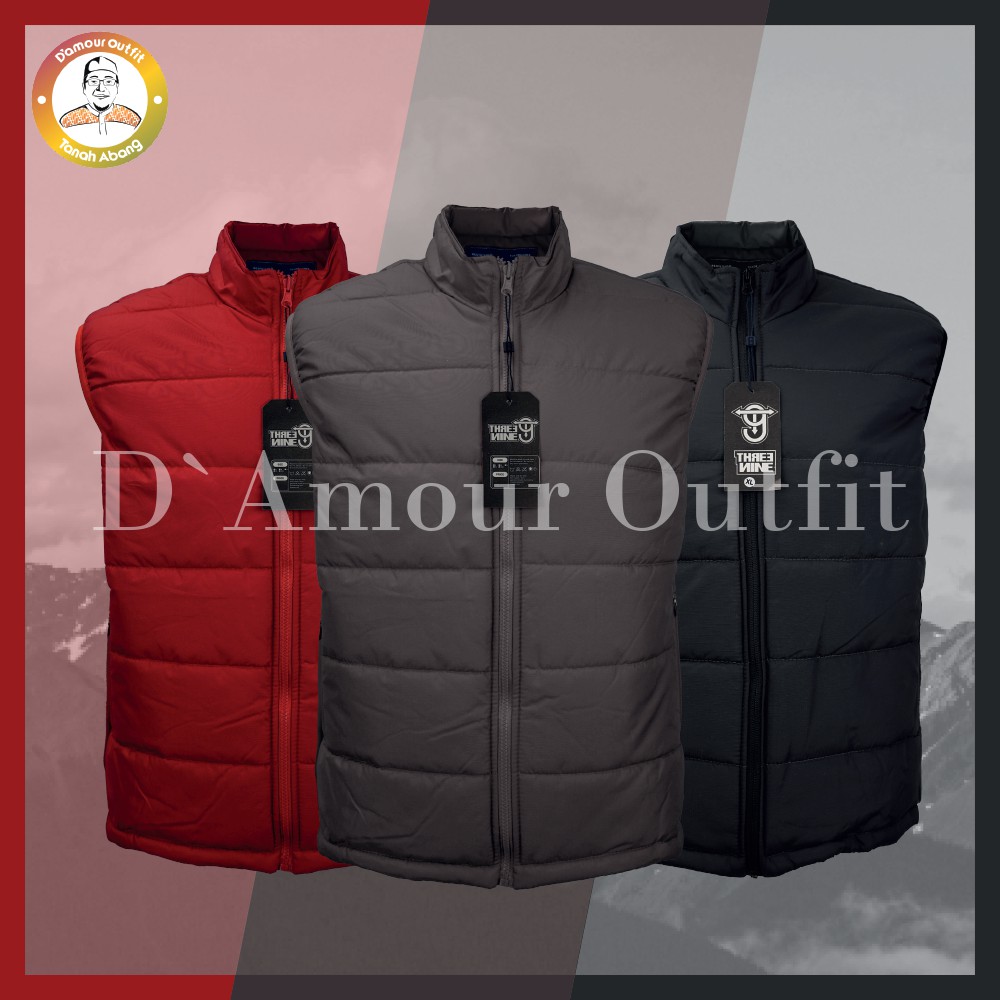 Rompi Outdoor Casual Pria Polos Parasut Taslan Body Vest Gunung Tactical Lapangan Cowo Jaket Cargo M