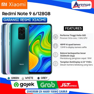 HP XIAOMI REDMI NOTE 9 6/128GB GARANSI RESMI PROMO MURAH